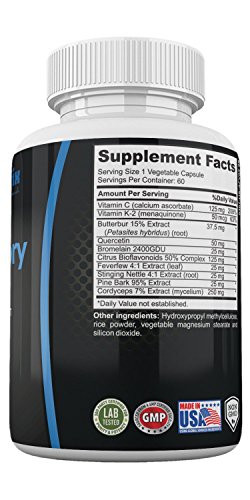 Lung Detox Cleanse Supplement for Bronchial Wellness & Natural Respiratory Support for Cigarette Smokers - Vegetarian Friendly Nasal Decongestant- 60 Capsules - Made USA by Neonutrix- Non-GMO - Thumbnail 4
