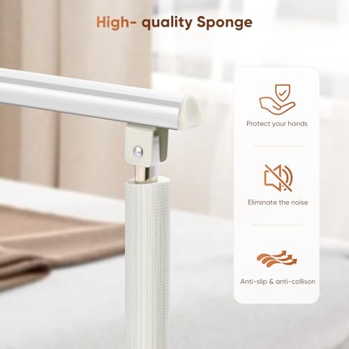Brolteja Elderly Bed Rails, Barrier for Anti-Fall Barrier Bed Rails Protection for Disabled Adults, One Key Folds