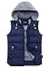 ZSHOW Men's Puffer Vest Removable Hooded Vest Outdoor Winter Vest
