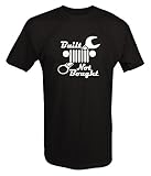 Built Not Bought Mechanic Jeep Wrangler Grill Wrench T Shirt