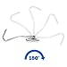 totalElement Heavy Duty 55 lb Magnetic Swing/Swivel Hooks, Super Strong Neodymium All-Purpose Hangers (2 Pack)