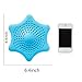 T·X·M Shower Drain Hair Catcher Hair Stopper for Bathroom Bathtub and Kitchen, Rubber Sink Strainer,Hexagonal Starfish Shaped(4 Pack)