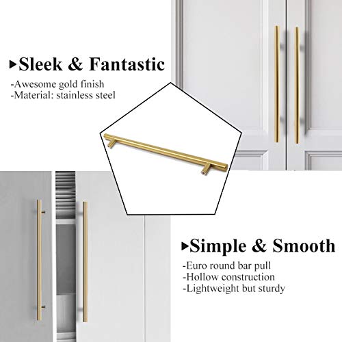 Probrico (10 Pack 10" Hole Centers Kitchen Pulls, Modern Euro