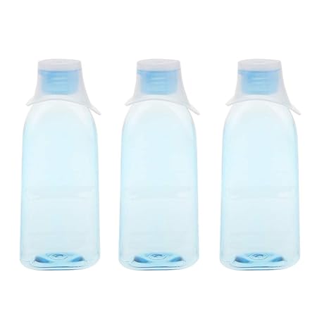 Baoblaze 3 Stück Nachfüllbare Leere Reise Augenspülflasche Augendusche Flaschen mit 3 Stück Augenwaschbecher - 250ml