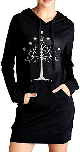 Lord Of The Rings - Tree Of Gondor Women Long Sleeve Pullover Pocket Sweatshirt Hoodie