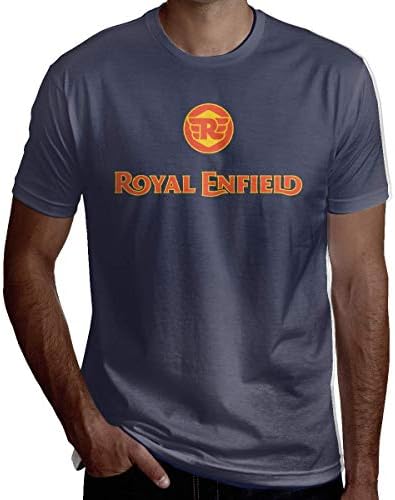 INSTAY Mens Short Sleeve T-Shirts Pullover Blouse Royal Enfield Logo Cool Athletic Round Neck