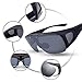BLUPOND Wrap Around Oversized Sunglasses Fit Over Glasses For Women and Men With Flip Up Polarized Anti Glare Lens