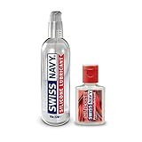 SWISS NAVY Premium Silicone Lubricant (8oz) PLUS FREE 20ml Bottle by SWISS NAVY