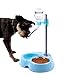 Super Design Multifunctional Automatic Feeders Dispenser - Portion Control Water Dispenser Bowl for Dogs & Cats, Mess Free, No More Dripping Beard Light Blue