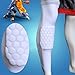 AGPtEK Strengthen Kneepad Honeycomb Pad Crashproof Antislip Basketball Leg Knee Long Sleeve Protective Pad(White, M size)