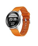 HUAWEI Fit Smart Fitness Watch Heart Rate and Sleep Monitor Waterproof Activity Tracker, Orange Sport Band, Small (US Warranty)