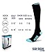 SB SOX Lite Compression Socks for Men & Women (15-20mmHg) – Best Compression Socks for Travel, Sports, and Daily Wear - XXL Sizes too! (Black/Blue, L/XL)