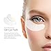 110 Pairs Lash Under Eye Pads, Teenitor Eyelash Extension Gel Pads, Lint Free Lash Extension Eye Gel Patches Golden