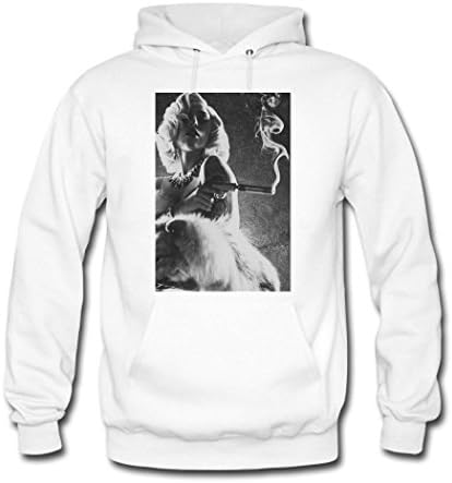 Lady Gaga Custom Men's Hoody Hoodie Hooded Sweatshirt by Hkhoodies (White) Apparel