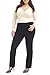 Rekucci Curvy Woman Ease into Comfort Plus Size Straight Pant w/Tummy Control