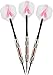 Fat Cat Pink Lady Steel Tip Darts with Storage/Travel Case, 20 Grams