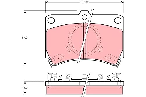 TRW GDB374 Jeu de Plaquettes de Frein