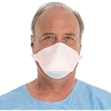 Halyard Health 46767 Fluidshield N95 Particulate Filter Respirator and Surgical Mask with Safety Sealength, Non-Sterile, Regular, Orange (6 Boxes of 35, 210 Total)