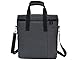 Vina 3 Bottle Wine Carrier - Travel Insulated Wine Carrying Case Tote Bag Case for Champagne Picnic Cooler Gray + Free Corkscrew