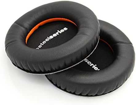1 Pair Black&amp;Orange Ear Pads Replacement Earphone Cushion For SteelSeries Siberia V1 V2 V3 Full-Size Gaming Headphones