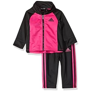Adidas Baby Girls' Zip Jacket and Pant Set