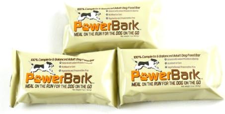 3-Pack of Powerbark ~ The Complete Meal on the Run for the Dog on the Go - Portable Dog Food
