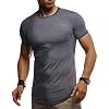 Leif Nelson T-Shirt Herren Sommer mit Rundhals-Ausschnitt, Regular Fit Herren-T-Shirt aus 100% Baumwolle, Basic Männer T-Shirt, Mens T-Shirt Kurzarm