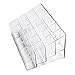 Adorox 1pc of 24 Stand Transparent Acrylic Trapezoid Makeup Cosmetic Lipstick Lip Gloss Display Stand Organizer Office Supplies (Clear (1 Piece))