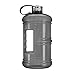 3 Liter BPA FREE Reusable Plastic Drinking Water Bottle w/ Stainless Steel Cap (Black)