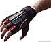 Workout Exercise Gloves for Gym Weightlifting & Crossfit Training - Bodybuilding Gloves for Men & Women W. Wrist Strap Support - Breathable Comfort Workout Gloves for Physical Fitness (Orange, Large)