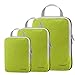 Set of 3 Gonex Packing Cubes, Clothing Compression Cube Extensible Storage Bags Organizers(Light Green)