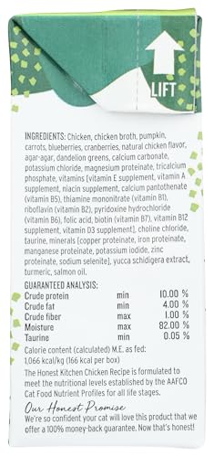 THE HONEST KITCHEN MINCED GRAIN FREE CHICKEN RECIPE IN BONE BROTH GRAVY WET CAT FOOD