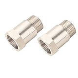 DEWHEL Pair M18 X1.5 O2 Oxygen Sensor Mounting Bung Fitting Stainless Steel