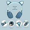 Usoun-Kids-Bluetooth-Headphones-Cat-Ear-LED-Light-Child-Wireless-Headphones-with-Microphone-FM-RadioTF-Card-Foldable-Bluetooth-Stereo-Over-Ear-kids-Headsets-for-Boys-Girls-Adults-blue Usoun Kids Bluetooth Headphones, Cat Ear LED Light Child Wireless Headphones with Microphone, FM Radio/TF Card, Foldable…