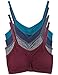 Kalon 4 Pack Nylon Spandex Removable Pads Comfort Bras Ext Sizes (M/L, Winter)