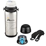 Stainless Steel Vacuum Insulated Water Bottle Wide Mouth 800ml Capacity Double Wall ,No Sweating, Keeps Your Drink Cold 24 hours or Hot 12 hours