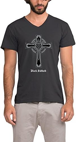 Men's Rock Band Black Sabbath Cross Album Cover Fashion T-shirt