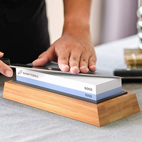 Sharp Pebble Premium Whetstone Knife Sharpening Stone 2 Side Grit 1000/