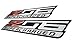 ERPART Z06 Supercharged Highly Polished Aluminum Emblem Compatible with Chevy Chevrolet Corvette C6 C7 in Red Black Silver (Pack of 2)