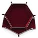 Dice Folding Hexagon Tray w/Red Velvet Rolling for DND Dice Games and Candy Holder Storage