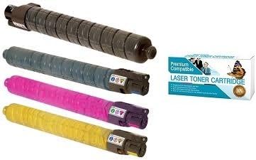 Ink Now Premium Compatible Combo Pack (All Colors) for Ricoh Toners 841751,841752,841753,841754 for Aficio MP C4502, MP C5502 Printers