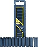 Stanley 97-125 11 Piece 1/2-Inch Drive SAE Deep Impact Socket Set