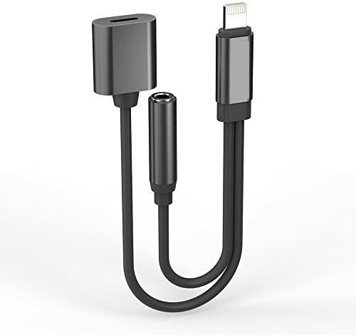 2in1 iPhone 7 Adapter / Lightning Adapter, for iphone 7 / 7 plus [iOS 10.3 ] Lightning to 3.5mm Aux Headphone Jack Audio &amp; Charger [No Phone Call &amp; Music Control]