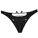 YiZYiF Men's Sexy Tuxedo Briefs Fancy G-String Stretch Underwear with Bowtie Large
