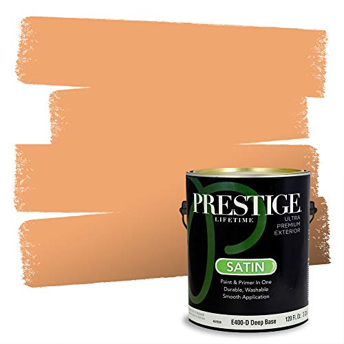 PRESTIGE Paints Exterior Paint and Primer in One, 1 Gallon, Satin, Guppy