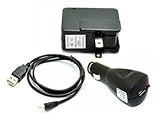 iShoppingdeals - USB Car / Home Wall AC Charger + USB Charging Cable for Visual Land Prestige PRO 7D / Filemate Clear X2 X4 7