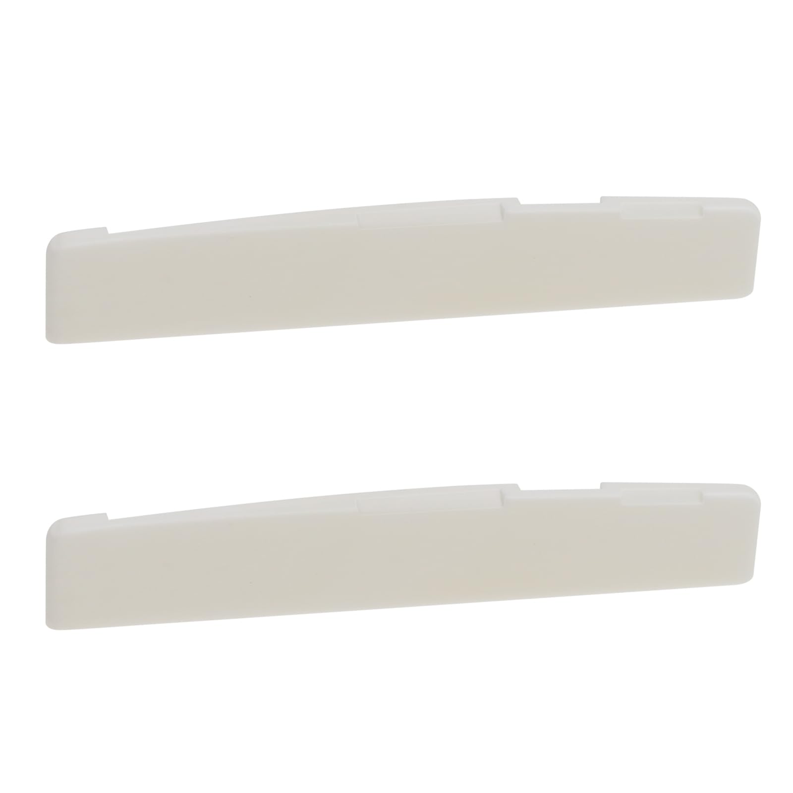 OTOTEC 2pcs White Guitar String Beef Bone Pillow Compensated Saddle Bone Bridge for Classical Folk Guitar Acoustic Guitar 76x3x13mm