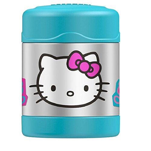 Genuine Thermos Hello Kitty FUNTAINER Stainless Steel Food Jar - Blue (10oz)