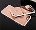 iPhone 6S Plus Rose Gold Mirror Case,iPhone6S Plus Mirror Rose gold Case, Slim Luxury Hybrid Glitter Bling Mirror Soft TPU Cover Case for iPhone 6sPlus and 6Plus (Rose Gold)