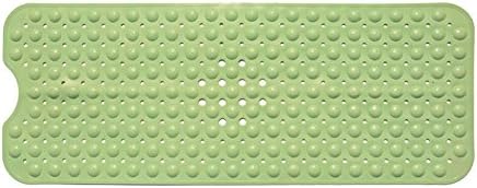 TEERFU Extra Long Non Slip Long Bath Tub Mat Soft Shower Pad, TPR Strong Suction Cup，with Suction Cup